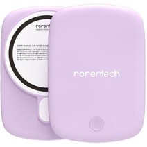 로랜텍 맥세이프 갤럭시 아이폰 고속 무선충전 보조배터리 10000mAh, 퍼플
