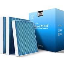 필터포유 PM 0.3 블루 헤파 자동차 에어컨 히터 필터 QM3 / XM3 / 캡처 / 클리오 3p, 1개, CFUB014