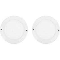 포커스 LED 슬림형 엣지 원형 직부등 16W, 6500K 주광색, 2개
