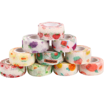 자가점착 핑거밴드 미끄럼방지 스포츠 테이핑 10종 세트, A조합 (2.5cm*2.5M), A 과일믹스