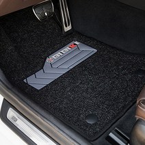 비비키 확장형 발판 코일카매트 1열 + 2열 세트, 현대 쏘나타 DN8  (2019년 ~ 2023년), 블랙