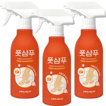 라이프홀릭 버블 풋샴푸 프레시 자몽 400ml, 1개입, 3개