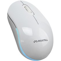 맥스틸 C타입 무소음 충전식 블루투스 무선 마우스 MO-BTM10C, 화이트