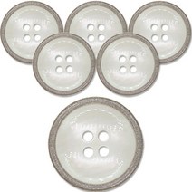 동대문단추왕 단추 21mm NS7, 아이보리, 6개