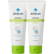 아토앤오투 옥시젠 베이비 파우더 크림, 2개, 100g