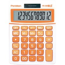 펜맨 전자계산기 PD-3500, 오렌지, 1개