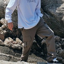 남성용 VOLCOM 와펜 스트레이트 카고팬츠 VA213WP008