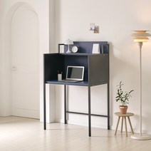 라온퍼니쳐 롭 스틸 1000 독서실 책상, 상판(네이비) + 프레임(블랙)