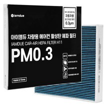 아이엠듀 PM0.3 차량용 에어컨필터 공기청정용, 1개, H20-1