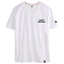 고스트리퍼블릭 남녀공용 베이직 브이넥 반팔 티셔츠 GT-374