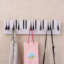 베러바이즈 피아노 건반 벽행거 40cm, 블랙 + 화이트