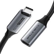 케이블타임 USB 3.1 Gen2 C to C타입 초고속 연장 케이블 CU21, 혼합색상, 1m