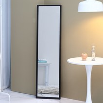 데코퍼니쳐 전신경 전신거울 400 x 1500 mm, 블랙