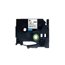 브라더 호환 라벨 테이프 36mm TZ-261, 흰색바탕 + 검정글자