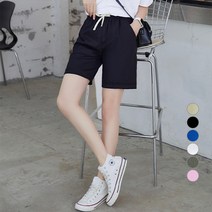 단군디어로라 여성용 허리밴딩 스판 반바지