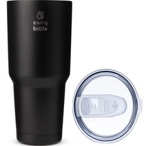 캐리보틀 몬스터 텀블러, 블랙, 900ml