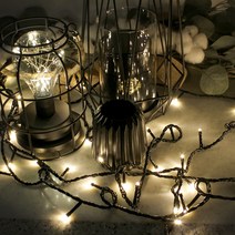 나이스엘이디 LED100구 연결형 트리전구세트, 웜화이트