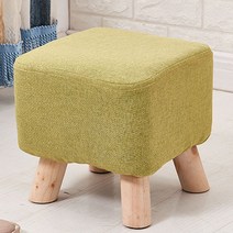 오에이데스크 심플사각 원목스툴 OD114, 그린