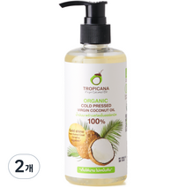 트로피카나 유기농 냉압착 코코넛 페이스 바디오일, 250ml, 2개