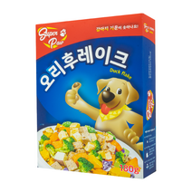 슈퍼포우 강아지 동결건조 자연식 사료 오리 후레이크