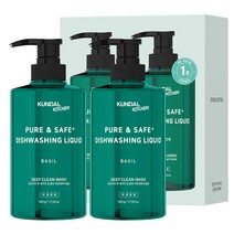 쿤달 딥 클린 주방세제 바질향, 500g, 2개