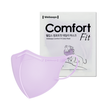 웰킵스 일회용 컴포트핏 데일리 마스크 중형, 라벤더, 1개, 25개입