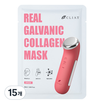 클리앳 리얼 갈바닉 콜라겐 마스크팩, 1개입, 15개