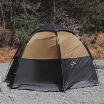 스위스마운틴 헥사돔 원터치 텐트, 브라운, 8인용