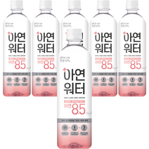 빙그레 아연워터 복숭아맛, 6개, 500ml