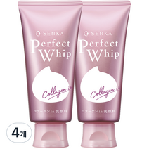 센카 퍼펙트 휩 콜라겐 인 클렌징 폼, 120g, 4개