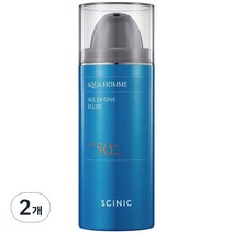 싸이닉 아쿠아 옴므 올인원 플루이드 SPF50+ PA+++, 100ml, 2개