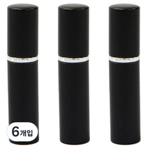 ABM 심플 향수공병 1.9 x 8.3 cm, 블랙, 6개입