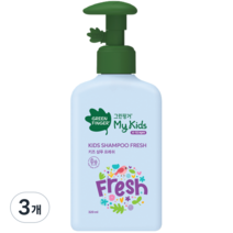 그린핑거 마이키즈 샴푸 프레쉬, 3개, 320ml