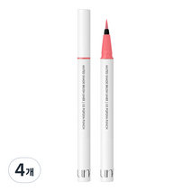 루나 뮤티드 쉐이드 브러쉬 아이 라이너 0.5g, 5호 파파야펀치, 4개