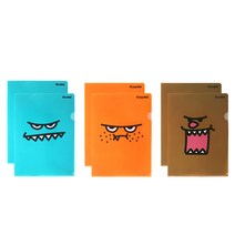 안테나샵 몬스터 A4 L홀더 디자인 6종세트, Chocomon, Bluemon, Orangemon, 1세트