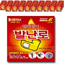 해피데이 발난로 핫팩 20g 2p, 40개