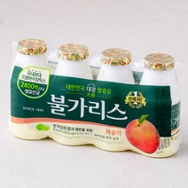 남양유업 자연의 시작 불가리스 요구르트 복숭아, 150ml, 4개