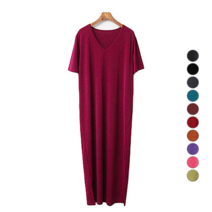 썸머룩 브이넥 원피스