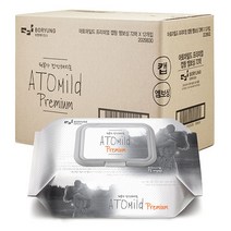 아토마일드 프리미엄 유아물티슈 캡형, 72매, 12개입