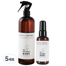 페르바도 칙베이비 아기소독제 토이클리너 살균스프레이 500ml+60ml, 5세트