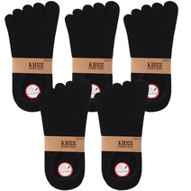 잭케빈 여성용 발가락 덧신 5켤레 세트 JK-BJ001W