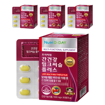 뉴트리디데이 프리미엄 간건강 밀크씨슬 플러스, 30정, 15g, 4개