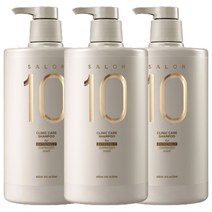미쟝센 살롱 플러스 클리닉 10 샴푸 극손상모발용, 990ml, 3개