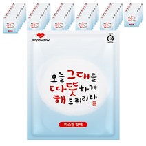 해피데이 따뜻해 파스형 핫팩 50g, 40개