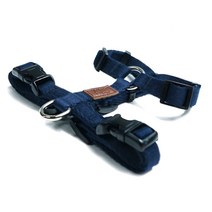 아띠지기 반려동물 H형 하네스 가슴줄 Navy, 1개