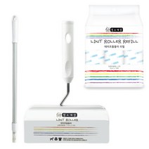 청소대장 테이프크리너 1단 + 90회 리필 3p + 2단 롱핸들, 1세트