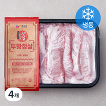 목우촌 옛날돼지고기 뒷고기 두항정살 (냉동), 300g, 4개
