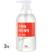 쑥소쿰 손빨래 전용세제 찌든빨래용, 1L, 3개