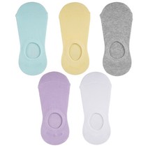 롤리트리 컬러 동글이 덧신 5켤레