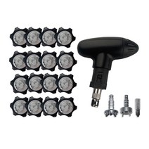 티욘드 골프화징 스파이크 16P + 교환 핸들렌치 핀타입 렌치 세트, 혼합색상, 1세트